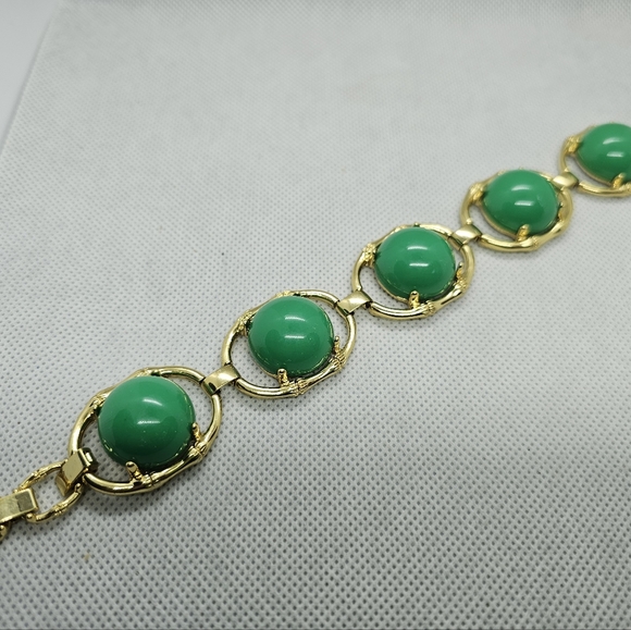 Stella & Dot Green Cabchon Chunky Bracelet - Picture 5 of 9